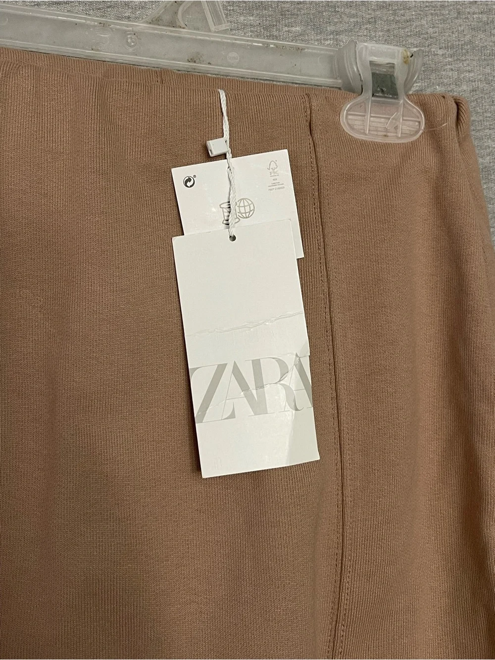 ZARA Taupe Skort Set with Built-In Shorts